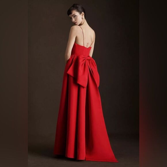 BHLDN Red Sleeveless Spaghetti Strap Maxi Dress - Picture 1 of 11